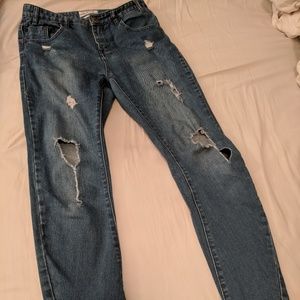 One Teaspoon Destroyed Boyfriend Jeans Size 27